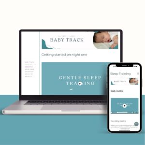 sleep training Mockup Website